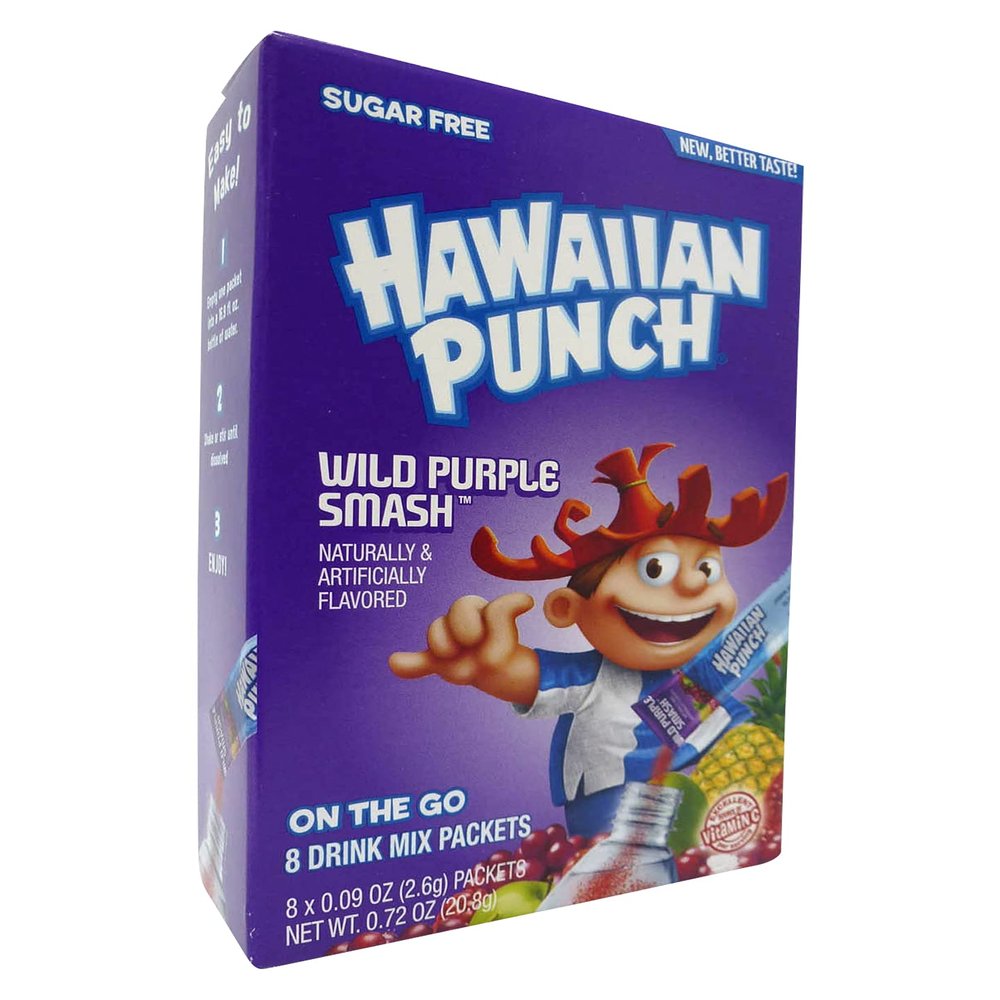 Hawaiian Punch Wild Purple Smash On The Go Powdered Drink Mix 20.8g (0.72 OZ)