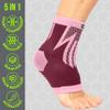 2 Pack Ankle Brace Support for Men & Women - Ankle Compression Sleeve for Running, Football, Sports, Workout - Ankle Brace for Sprains, Plantar Fasciitis, Achilles Tendonitis - Breathable & Non-Slip view 4