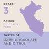 Grumpy Mule Peru Caf Feminino Organic (Ground Coffee) with notes of Dark Chocolate and Citrus 200g (Pack of 6 - Total 1.2kg) view 2