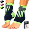 2 Pack Ankle Brace Support for Men & Women - Ankle Compression Sleeve for Running, Football, Sports, Workout - Ankle Brace for Sprains, Plantar Fasciitis, Achilles Tendonitis - Breathable & Non-Slip view 1