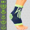 2 Pack Ankle Brace Support for Men & Women - Ankle Compression Sleeve for Running, Football, Sports, Workout - Ankle Brace for Sprains, Plantar Fasciitis, Achilles Tendonitis - Breathable & Non-Slip view 4