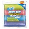 Duzzit Micro-Soft Microfibre Multipurpose Cloths Removes Dirt & Grime Super Absorbent Pack Of 4 view 1