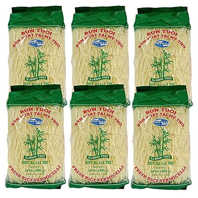 Bamboo Tree Fresh Rice Vermicelli Noodles (6 x 400g) - 2400g