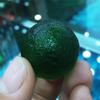 1PC Green Moldavite Czech Meteorite Impact Glass Rough Stone Crystal Energy Stone-26MM_1PCS view 1