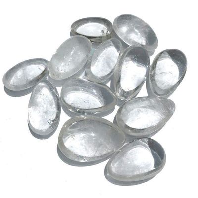 100g Natural White Quartz Crystal Stones Tumbled Palm Healing Crystals Natural Stones and Minerals Healing Crystals