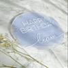 12PCS Round Clear Acrylic Cake Topper Blanks for Wedding, Birthday Festival Party Decorations view 4
