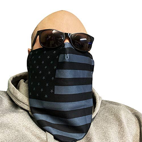 Beard Face Mask for Men with a Beard, Bearded Men Face Mask, Reusable and Comfortable Beard Mask (USA Flag)