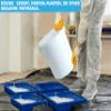 M1SS 25 Litre hardwearing white Plastic Bucket with Resealable Tamper Evident white Lid ideal For storage of water, food, animals food and mixing soil, cement, paint, plaster, or other materials view 4