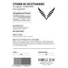 Vitamin B3 Capsules 500mg Nicotinamide REDWELLS No Additives Non Flush - 30 Pack view 3