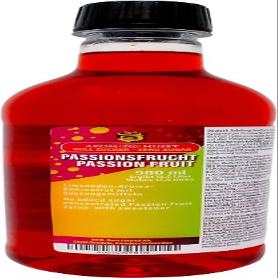 Aromhuset Passion Fruit Soda Concentrate 500ml - Zero Sugar - Make 12.5 Litres of Sugar-Free Soft Drink by Adding Flavouring to Carbonated Sparkling Fizzy Water
