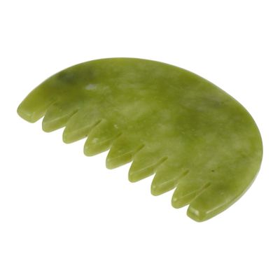 1pc Jade Comb Chinese Massage Scraping Comb Jade Stone Massage Nature Back Scraping Tool Plate r for Scalp Care Gear Natural