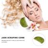 1pc Jade Comb Chinese Massage Scraping Comb Jade Stone Massage Nature Back Scraping Tool Plate r for Scalp Care Gear Natural view 3