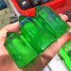 1pcs Natural Crystal Quartz Rare and Beautiful Green Halo Titanium Quartz Pillar Crystal Wand Mineral view 2