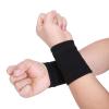 1 Pair Exercise Wrist Brace, Polyester Fiber Black Sports Outdoor Super Elastic Knitting Flexible Cuff Pain Relief Wrist Guard Brace Support view 2