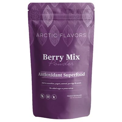 Arctic Flavors Healthy Smoothie Mix Powder 85g, High in Antioxidants, Made from 100% Sustainably Sourced and Freeze Dried Berries, No Preservatives, No Added Sugar, Product of Finland