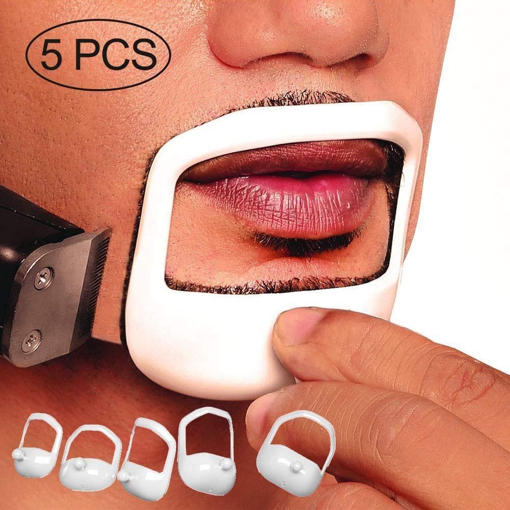 5Pcs Styling Shaving Shaper Tool Mould Beard Comb Goatee Template Male Gift