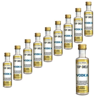 10x Still Spirits Top Shelf Vodka Essence Flavours 2.25L