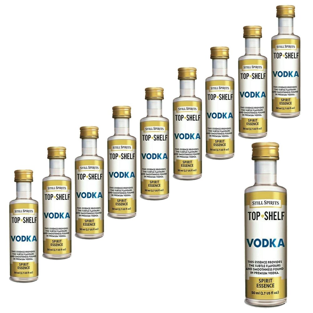 10x Still Spirits Top Shelf Vodka Essence Flavours 2.25L