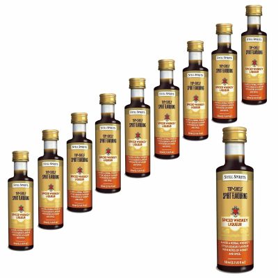 10x Still Spirits Top Shelf Spiced Whiskey Liqueur Essence Flavours 1.125L