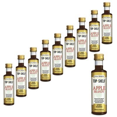 10x Still Spirits Top Shelf Apple Brandy Essence Flavours 2.25L