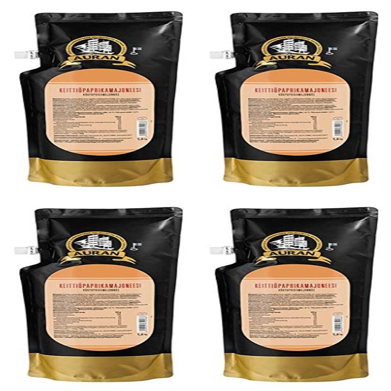 Auran Kitchen Red Pepper Mayonnaise Sauce 4 Packs of 1.6kg