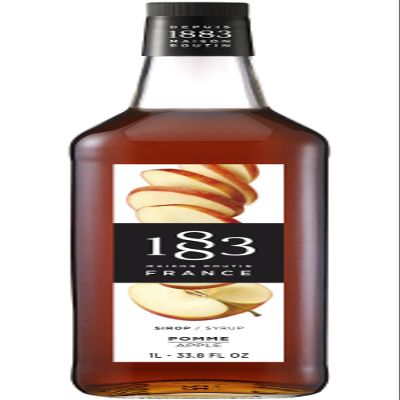 1883 Maison Routin Premium Apple Syrup Crisp Mixer For Coffee, Cocktails, Smoothies & Bubble Tea, Natural Flavour, Allergen-Free, Vegan-Friendly, 1L Glass Bottle