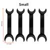 8 Pack Black T-Shape Intraoral Cheek Lip Retractor, 4 Large Size+4 Small Size Double Head Mouth Opener for Teeth Whitening Retractor, Dental Orthodontic Oral Care Tool view 4