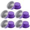 10pcs Wax Melting Bowl Aluminum Foil Liner Bowl Cover Purple view 1