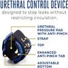 Pacey Cuff Ultra-Urethral Control Device with Turbo Pad, Velcro Strap Provides Comfortable Custom Fit-Male Incontinence Device for Day & Night Urine Control (Medium) view 2