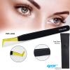 YNR Lash Eyelash Extension Tweezers, Japanese Stainless Steel Tools Straight Curved, Volume Tweezers Precision Angled Gold Tip with Free Leather Case (YNR-L6GB) view 2