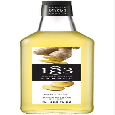 1883 Maison Routin Premium Ginger Syrup for Cocktails, Mocktails, Tea, Coffee, Desserts Glass 1L