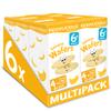 Kiddylicious Banana Mini Wafers - Gluten and Dairy Free Kids Snack - Suitable for 6+ Months - 6 x 4 Twin Packs view 1
