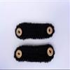 Set of 2 handmade ear savers, Crochet black Ear Savers, Face Mask Extender, Mask straps with Buttons, Reusable and washable ear saver view 4