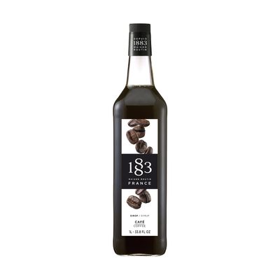 1883 Maison Routin Premium Coffee Syrup for Cocktails, Mocktails, Milkshakes, Desserts Glass 1L