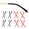8 Pairs Eyeglass End Tips Ear Sock Pieces Anti-Slip Tube Replacement Tips Silicone for Thin Metal Eyeglass Legs,4 Black/4 Red view 1