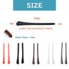 8 Pairs Eyeglass End Tips Ear Sock Pieces Anti-Slip Tube Replacement Tips Silicone for Thin Metal Eyeglass Legs,4 Black/4 Red view 3