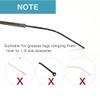 8 Pairs Eyeglass End Tips Ear Sock Pieces Anti-Slip Tube Replacement Tips Silicone for Thin Metal Eyeglass Legs,4 Black/4 Red view 4