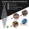 2pcs 5x5 Chain Mail Scrubber - Cast Iron Cleaner for Pans, Dutch Ovens, Woks & More view 2