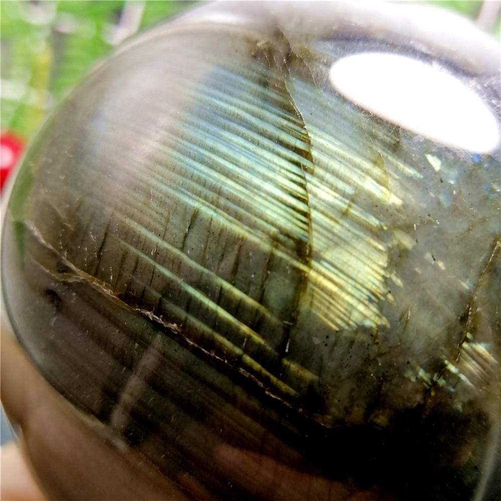100MM Natural Labradorite Crystal Ball Chakra Quartz Point Reiki Healing Crystals Stones Handmade Home Decor Gemstone-80mm_