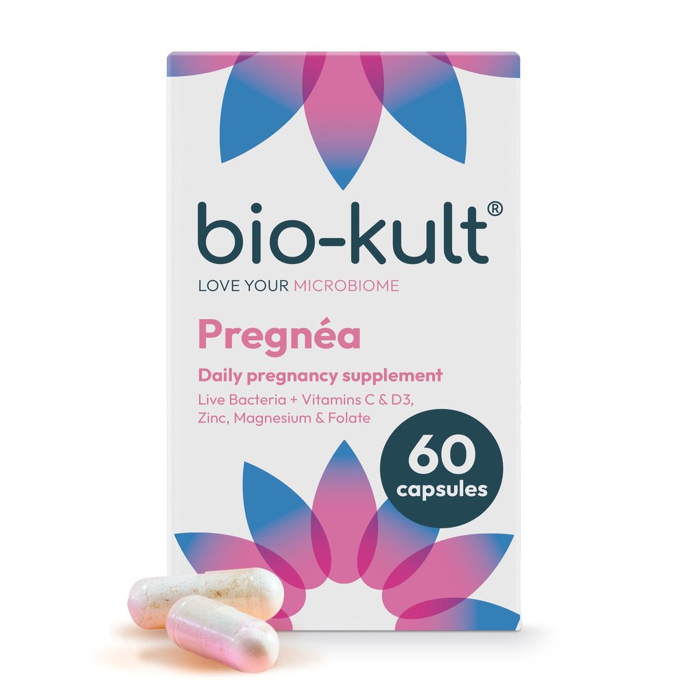 Bio-Kult Pregna | 6 Strains + Folic Acid, D, C, Zinc, Magnesium | Prenatal & Postnatal Probiotic Support | 60 Capsules
