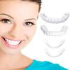 4 pairs Cosmetic Teeth, Veneers Snap in Teeth - Instant Perfect Smile Clip on Veneers (Work for Top and Bottom) - Perfect Braces to Make White Tooth Beautiful Neat view 1