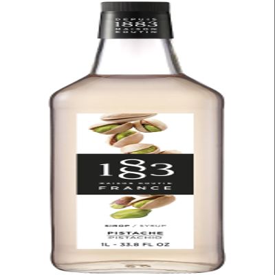 1883 Maison Routin Premium Pistachio Syrup Perfect for Coffees, Cocktails, Mocktails & Smoothies - Vegan-Friendly, Allergen-Free, No Preservatives - 1L Glass Bottle