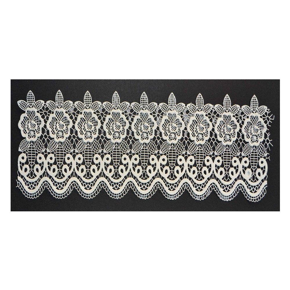 1 x Simply Heaven Edible Made to Order Cake Lace 40+ Colours Made from mat 19 (Ice White Lustre)