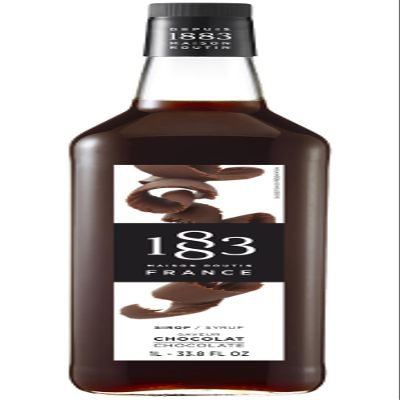 1883 Maison Routin Premium Chocolate Syrup for Cocktails & Mocktails Glass 1L