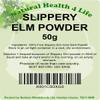 Natural Health 4 Life 100% Pure Inner Bark Slippery Elm Powder - Support Gut Health, Vegan - 50g Slippery Elm Powder Bag view 3