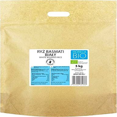 BASMATI Rice White Gluten-Free BIO 5 kg - HORECA