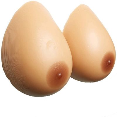 DHRH Self Adhesive Silicone Breast Forms Crossdresser, 4 skin Colors Fake Boobs for Patient Cosplay Fake Breast Prosthesis,False Breasts for Crossdresser