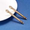 3 PCS Portable Toothpicks, Titanium Toothpicks Toothpick with Key Ring Fruit Stick Metal Toothpick for Outdoor Picnic and HomeBrass) view 3