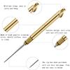 3 PCS Portable Toothpicks, Titanium Toothpicks Toothpick with Key Ring Fruit Stick Metal Toothpick for Outdoor Picnic and HomeBrass) view 4