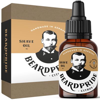 BEARDPRIDE Men's Natural Shaving Oil - Citrus - 30 ml